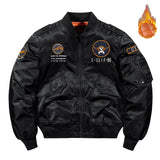 Bonsir Men's Bomber Baseball Jackets Thicken Warm Coat  Military Flight Jackets Streetwear Loose Cotton Padded Pilot Outerwear Men