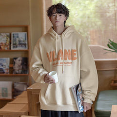 Bonsir  Fashion Letter Men's Hooded Sweatshirts Autumn Unisex Hoodies Loose Casual Hip Hop Male Pullovers Unisex Streetwear