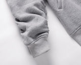 Bonsir Retro Black Grey Sleeve Ruched Stand Zipper Pockets Autumn Jackets for Men Solid Color High Street Oversized Loose Clothes