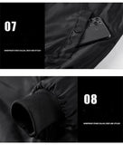 Bonsir Men's Loose Flight Jacket Thick Military Tactical Bomber Jacket Cotton-Padded Cargo Baseball Jacket Men
