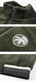 Bonsir Winter Fleece Embroidery Men's Jacket Lamb Wool Coats Loose Fleece Warm Cotton Outerwear Mn's Top