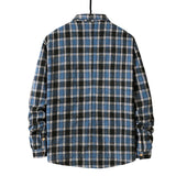 Bonsir Men Flannel plaid shirt men's style jacket New Autumn Casual Long Sleeve Shirt Soft Comfort Slim Fit Styles Brand Man Plus Size