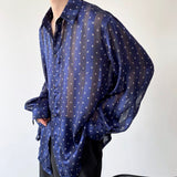 Bonsir Spring Summer New Korean Casual Men's Shirt Stripe Handsome Trend 2023 Turn-down Collar Fashion Loose Single Breasted