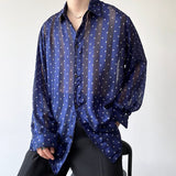Bonsir Spring Summer New Korean Casual Men's Shirt Stripe Handsome Trend 2023 Turn-down Collar Fashion Loose Single Breasted