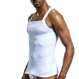 Bonsir Men's Fashion Vest Home Sleep Casual Men Colete Cotton Tank Top Solid Cotton Tank Gay Sexy Top Clothes Sleeveless Garment